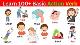 100 + Everyday Action Words With Examples| English Speaking Practice|