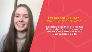 Conversation with Francesca Jackson on her award-winning essay 
