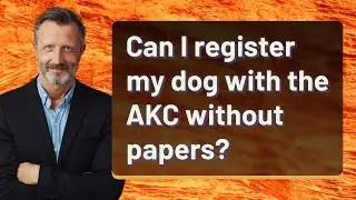 Can I register my dog with the AKC without papers?