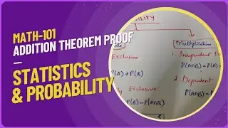 Addition Theorem Proof  in Probability and Statistics #probability #maths #youtube