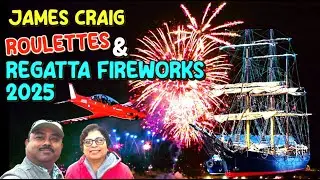 Regatta Fireworks Cruise on James Craig | Wooden Boat Festival Hobart 🇦🇺