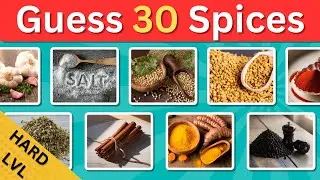 Spices and Herbs Quiz | List of 30 spices | 3 difficulty level
