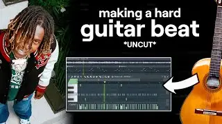 KookUp making a hard guitar beat from scratch (uncut, no edits)