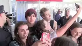 5 Seconds of Summer leaving Through JFK Airport in NYC 07-22-14
