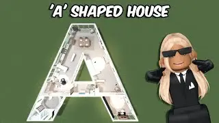 TURNING THE LETTER 'A' INTO A BLOXBURG HOUSE... | roblox
