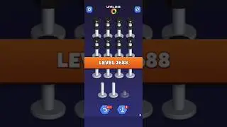 Nut Sort Level 2688 - Color Puzzle Game by Kiwi Fun #games #puzzle #NutSort #NutSortSolution