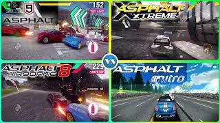 Asphalt 9 Legends VS Asphalt Extreme VS Asphalt 8 VS Asphalt Nitro Comparison | Which one is better