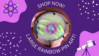 Large Rainbow Pin Art