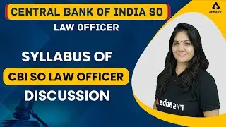 CBI SO Scale 2 | Law Officer | Syllabus of CBI SO Law Officer