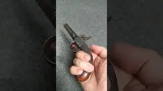 Antique Derringer percussion pistol #history