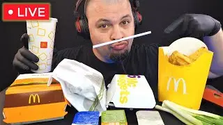 🔴 LIVE Stream - McDonald's & Ceapa Verde - MUKBANG Romania ASMR 🇷🇴