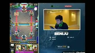Así era BENIJU SIN MODALES cuando era SNIPEADO en directo en CLASH ROYALE (desde la 