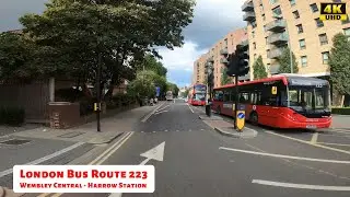 LONDON Bus Ride 🇬🇧 - 223 Bus Route Full Single Decker Bus Journey From  Wembley Central To Harrow