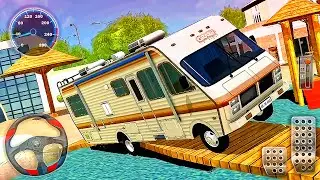 Mini Bus Driver Simulator 2022 - Camper Van Beach Resort - Best Android GamePlay #3