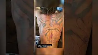 NBA YoungBoy with a new back tattoo 🖋️ #nbayoungboy