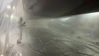 Spuitwerk Hempablue silicone fouling release coating