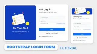 Адаптивная страница входа, созданная с помощью Bootstrap 5 и HTML и CSS