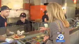 Lori Corbin KABC segment on Oh YES! pizza