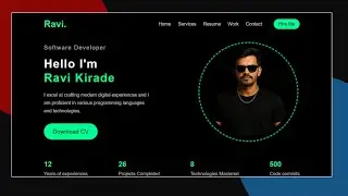 Create a Clean & Modern Portfolio Homepage | Perfect for Resume & Personal Branding