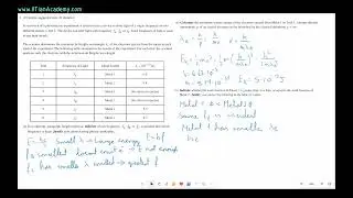 AP Physics 2: Algebra Based 2024 FRQ Video Solution Q1c