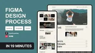 No.188: UI for a Yoga Course and Coach Introduction Landing Page! Figma Drawing Process!
