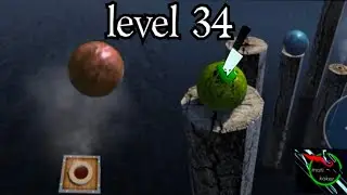 how to complete level 34 of exterme ball balancer 3| extreamest level of extream balancer 3