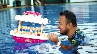 PAPA JUALAN ES KRIM 😍 Drama Gerobak Ice Cream nya Hilang... Hikk