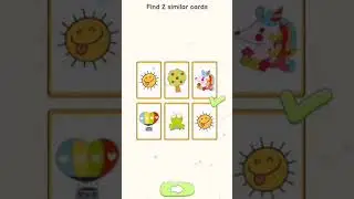 Delete Puzzle: Erase One Part 🔥Find 2 similar cards🌞🌞#shorts #youtubeshorts #youtube
