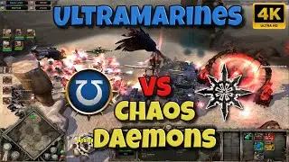 Ultramarines vs Chaos Daemons – Hellbreak Battle DoW Unification #warhammer40k #dawnofwar #rts