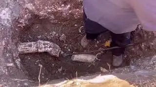 Fixing a broken sewer line and retrieving a cable that is stuck from another plumbing company.