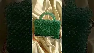 ✨Beaded Bag Tutorial Part 8 | Attaching the Handle | Final Step#beadedbag #handmade #ytshorts