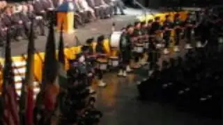 NYPD Pipes and Drums play at the Police Acadamy Graduation, class of January 2009.