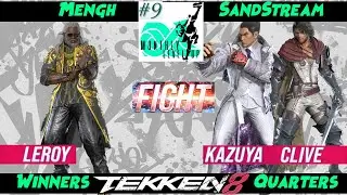 Mengh (Leroy) VS. SandStream (Clive, Kazuya) - Tekken 8 - WQF - Monthly Level Up 9