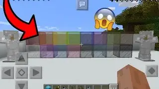 MINECRAFT PE 1.2.0 STAINED GLASS CONCEPT / MCPE 1.2..0 GAMEPLAY