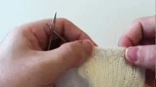 Lace (Russian) Cast off (Bind off) Left Handed - Continental