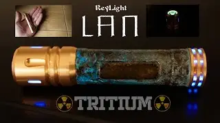 ReyLight LAN - Limited Copper Edition Tritium loaded flashlight