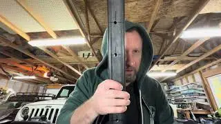 Jeep front hitch mount DIY. Cutting and drilling. 