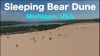 SLEEPING BEAR DUNES - A Brief Aerial Tour, Michigan, USA