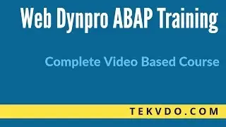Web Dynpro ABAP Online Training - Part 1