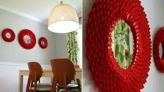 Super Dica: Como fazer moldura de espelho usando colheres descartáveis! BOMBA!!
