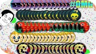 FIRST QUINTUPLE LINESPLIT EVER?! 16x Split POPSPLIT! FASTEST REVENGE, MEGA 90-SPLIT In Agar.io!