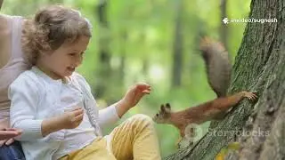 The story of clever little squirrel 🐿️🐿️ for children 
