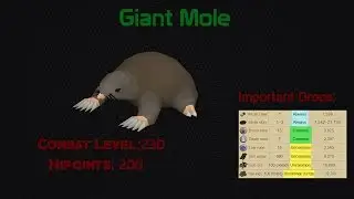 Osrs Giant Mole Guide W/Dharoks 1m+ gp/hr
