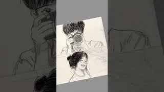 Cute couple POV - Taking a snapshot - Learning to draw on my iPad