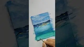 Underwater Painting #shorts #youtubeshorts #art #acrylicpainting