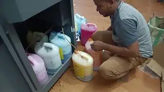 HOW TO REFILL KONIKA 512i FLEX PRINTING INK.