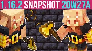 Minecraft 1.16.2 Snapshot 20w27a Piglin Brute - New Nether Mob!