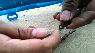 Como quitar la cadena de una bicicleta.