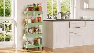 LEHOM Slim Rolling Storage Cart