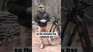 How To Thrive On A Fixed Income! Transportation During An Economic Collapse! Bugout E-bike #shtf